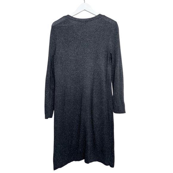 J. Jill Silk Blend Women’s V Neck Pocket Midi Dress Dark Grey Size‎ Medium - Picture 2 of 9